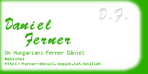 daniel ferner business card